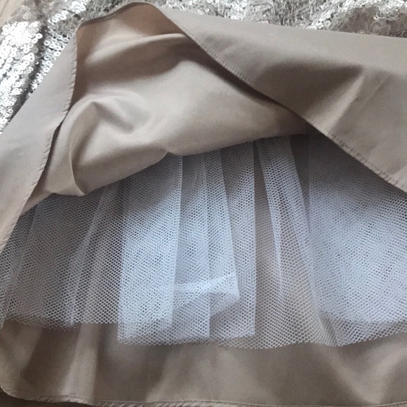 AIDAN MATTOX DRESS CHAMPAGNE SEQUIN FORMAL SIZE 4 NWT - Picture 5 of 6